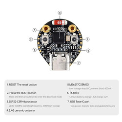 ESP32-C3 IoT SPI 0.71'' LCD 160x160 Pixel Board - Thumbnail