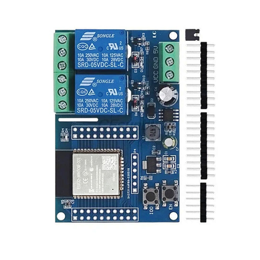 Esp32 Wıfı Bluetooth 2 Kanal Röle Kartı
