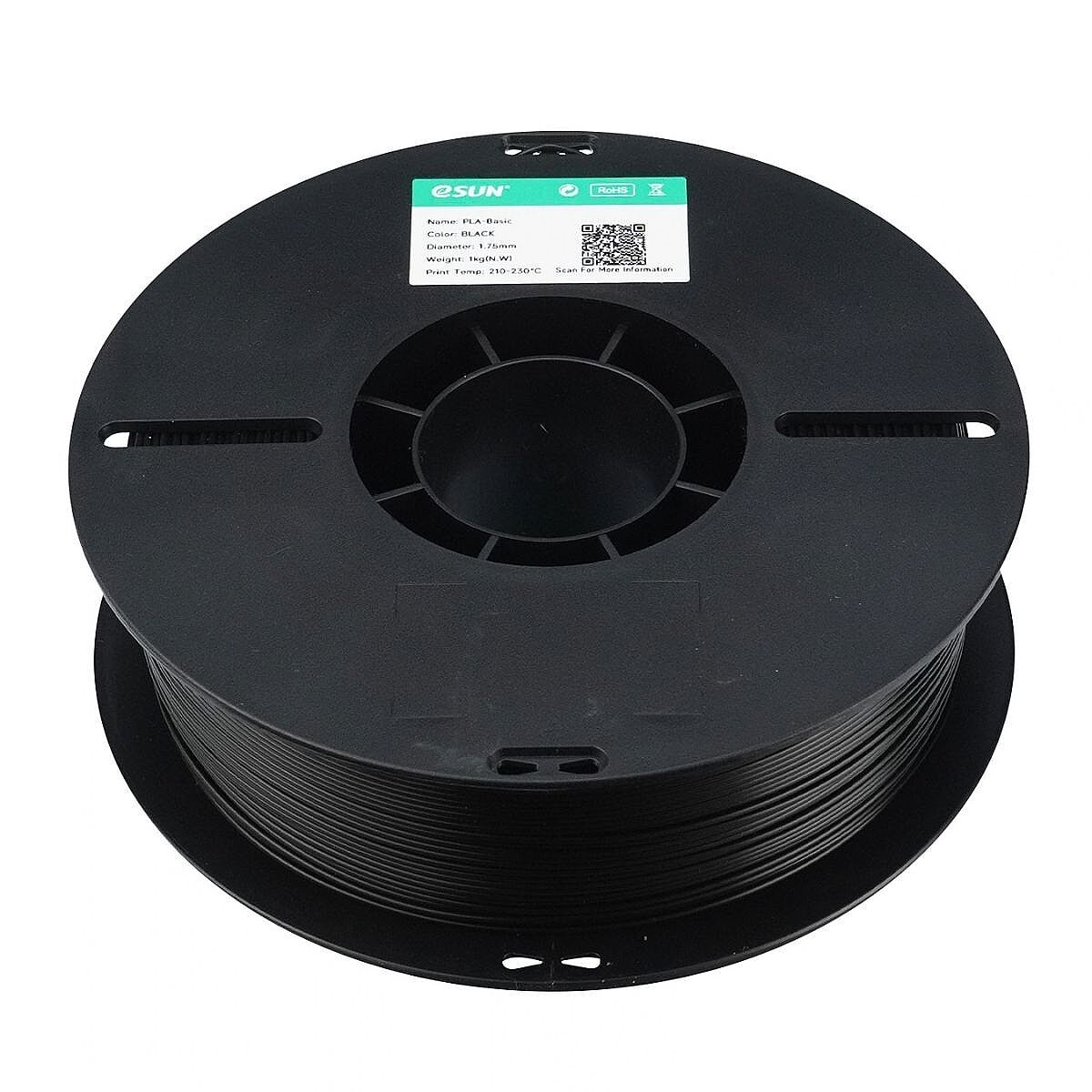 eSUN Filament PLA-Basic Siyah 1.75mm - 3
