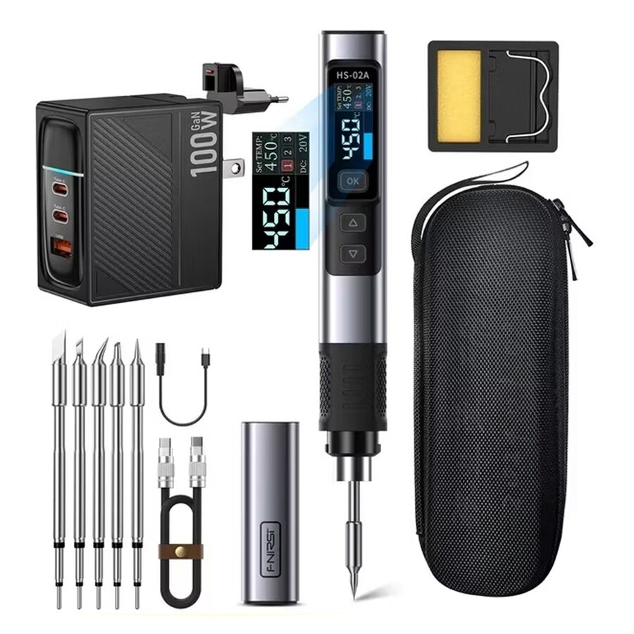  Fnırsı Hs-02a 100w Akıllı Kalem Havya Mega Set