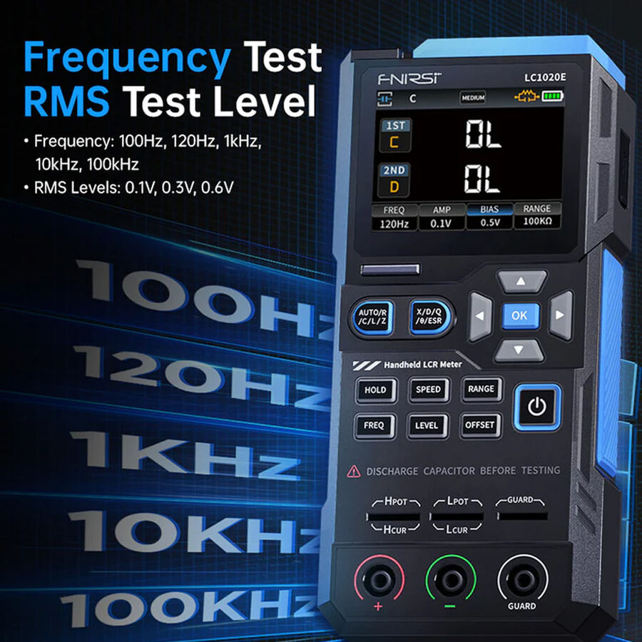 FNIRSI LC1020E Yüksek Hassasiyetli El Tipi LCR Metre - 4