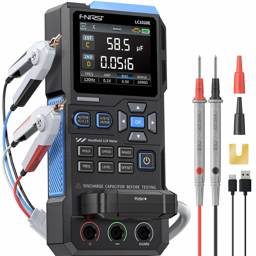 FNIRSI LC1020E Yüksek Hassasiyetli El Tipi LCR Metre - 1