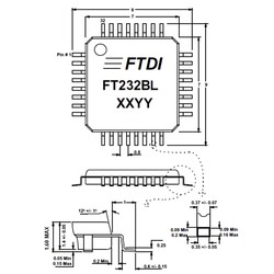 FT232BL SMD USB Interface Integration LQFP-32 - Thumbnail