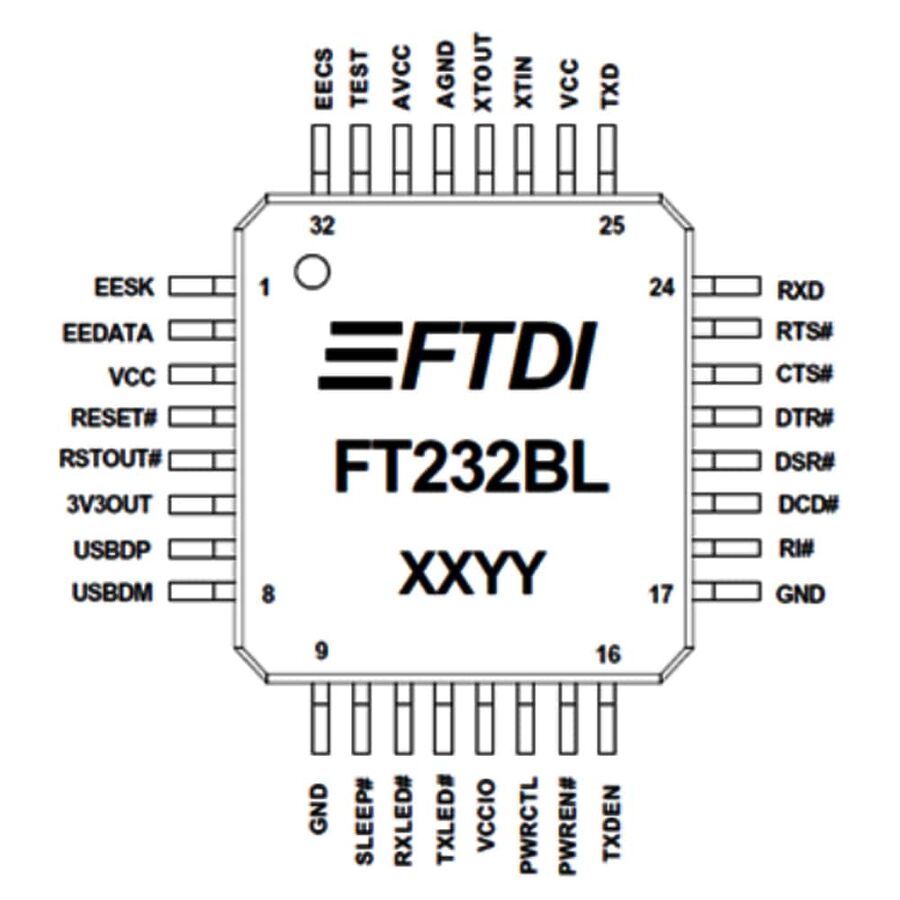 Ft232 usb uart схема