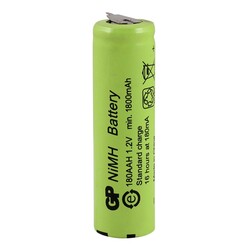 1.2V 1800mAh AA Size Ni-Mh Endüstriyel Pil - Puntalı - Thumbnail