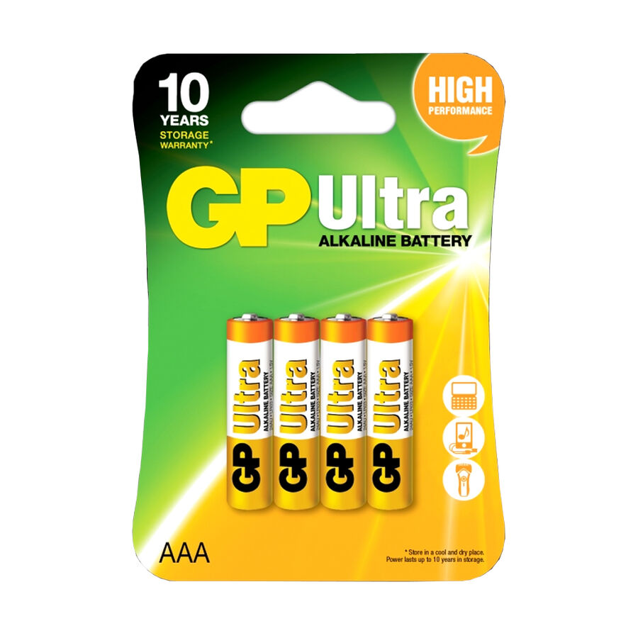 GP Ultra 1.5V AAA LR03 Kalem Pil - 4'lü Paket