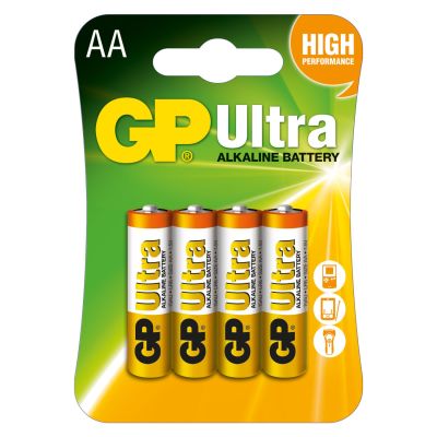 GP - GP Ultra Alkalin Pil 1.5V AA Kalem Pil - 4 Adet