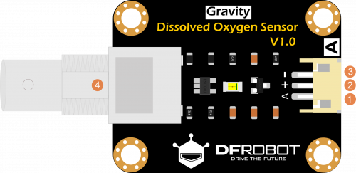 Gravity: Arduino ve Raspberry Pi Uyumlu Analog Çözünmüş Oksijen Sensörü / Metre Kiti