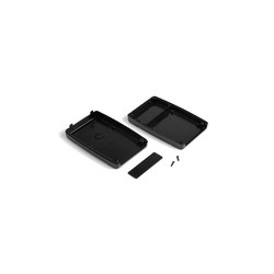 HH026 Plastik Kutu Siyah (100x68x22mm) - 2xAA Pil Yuvalı - Thumbnail