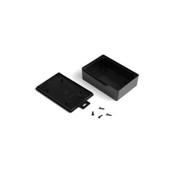 HH062-A Plastik Kutu Askılı Siyah (75x110x36mm) - Thumbnail