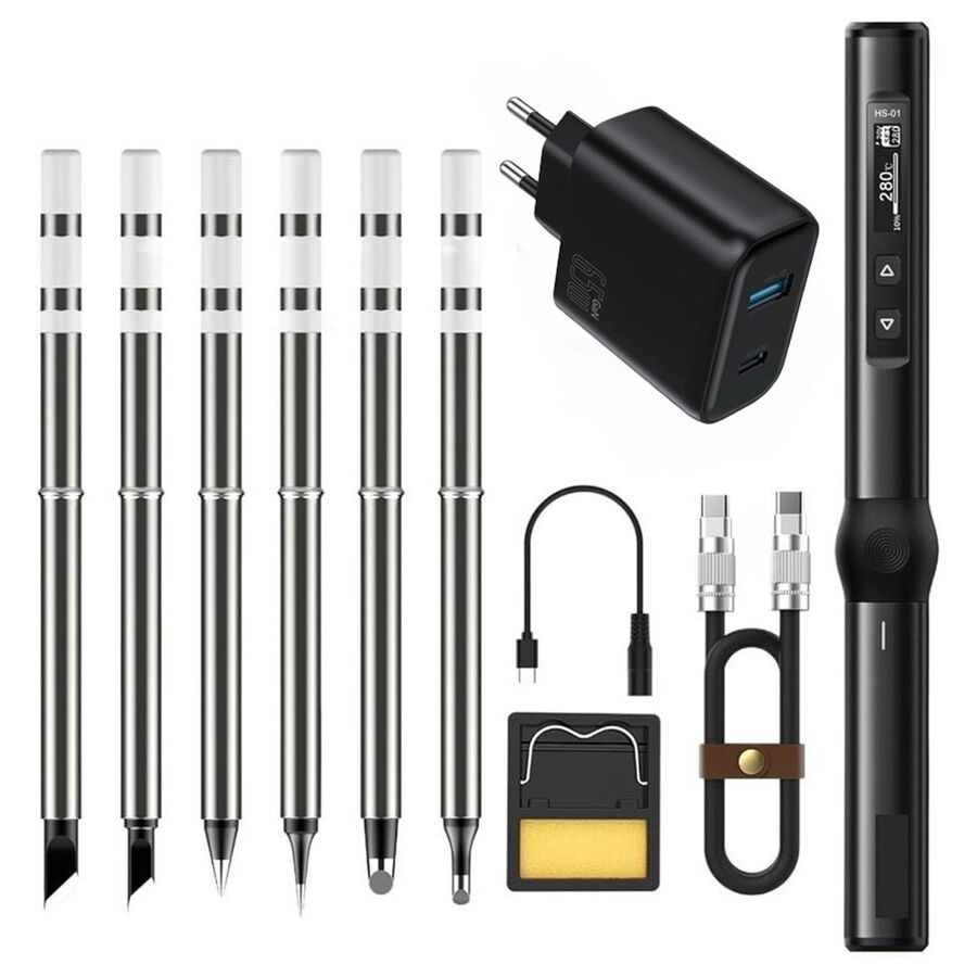 FNIRSI HS-01 65W Akıllı Kalem Havya Mega Set - 1