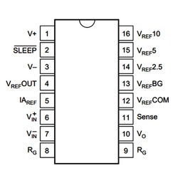 INA125P Instrumentation Amplifier Integration DIP-16 - Thumbnail