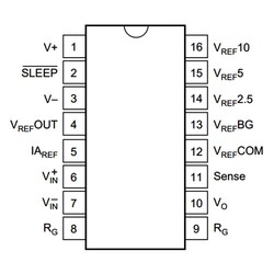 INA125U Smd Enstrümantasyon Yükselteci Entegresi Soic-16 - Thumbnail