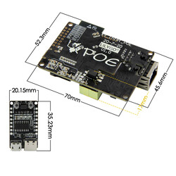 İnternet-POE ESP32 Ethernet Adaptörü LAN8720A Geliştirme Kartı - Thumbnail