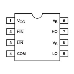 IR2102 Mosfet Driver Integration DIP-8 - Thumbnail