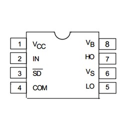 IR2104 SMD Mosfet Driver Integration SOIC-8 - Thumbnail