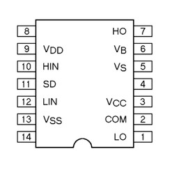 IR2110 Mosfet Driver Integration DIP-14 - Thumbnail