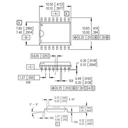 IR2110 Smd Mosfet Sürücü Entegresi Soic-16 - Thumbnail