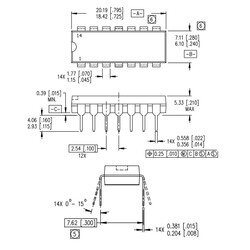 IR2112 Mosfet Sürücü Entegresi Dip-14 - Thumbnail