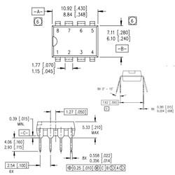 IR2118 Mosfet Sürücü Entegresi Dip-8 - Thumbnail