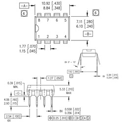 IR2125 Mosfet Driver Integration DIP-8 - Thumbnail