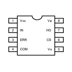 IR2125 Mosfet Sürücü Entegresi Dip-8 - Thumbnail