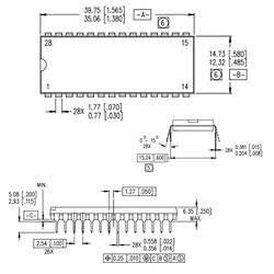 IR2130PBF Mosfet Sürücü Entegresi Dip-28 - Thumbnail