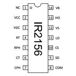 IR2156 Power Control Integrated DIP-14 - Thumbnail