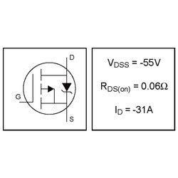 IRF5305STRLPBF 55V 31A Smd Mosfet TO263-3 - Thumbnail