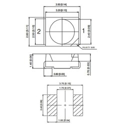 3528 Kılıf SMD Led - Kırmızı - Honglitronic - Thumbnail