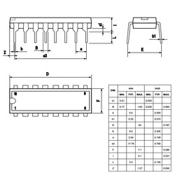 L293B 1A Motor Driver Integration DIP-16 - Thumbnail