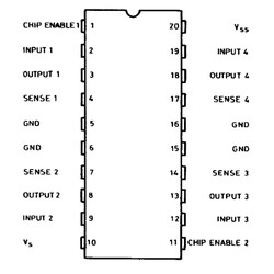 L293E Motor Driver Integration DIP-20 - Thumbnail