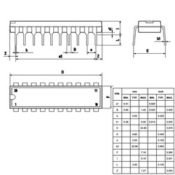 L293E Motor Sürücü Entegresi - DIP20 - Thumbnail