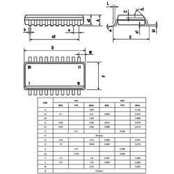 L297D SMD Motor Sürücü Entegresi - SOIC20 - Thumbnail