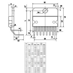 L298N Double Full Bridge Driver Integration Multiwatt15 - Thumbnail