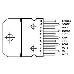 L6203 Dmos Tam Köprü Sürücü Entegresi Multiwatt11 - Thumbnail