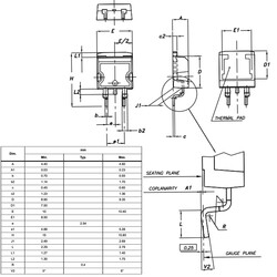 L7824CD2T-TR SMD 24V 1.5A Voltage Regulator TO263-3 - Thumbnail