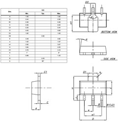 L78L33ACUTR 3.3V 100mA Linear Voltage Regulator SOT89-3 - Thumbnail