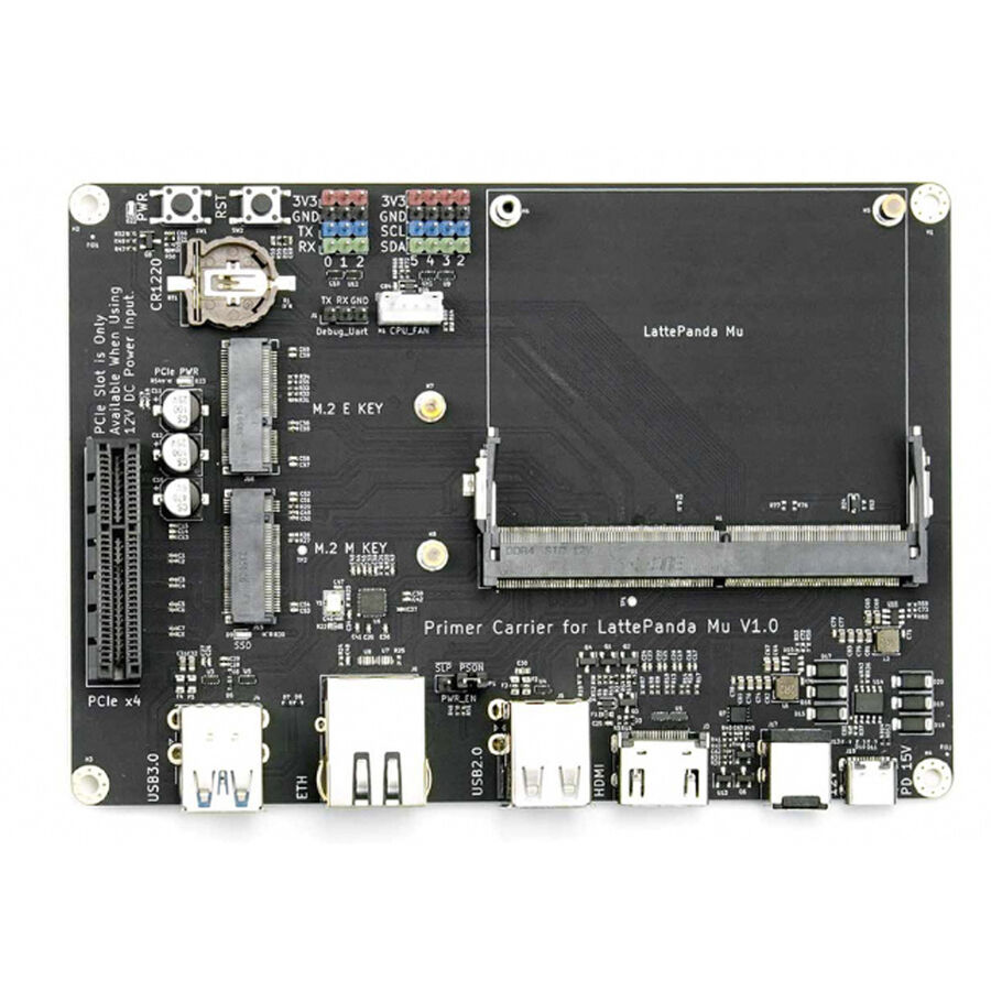 LattePanda Mu Genişletme Kartı (Lite Carrier Board) - 2