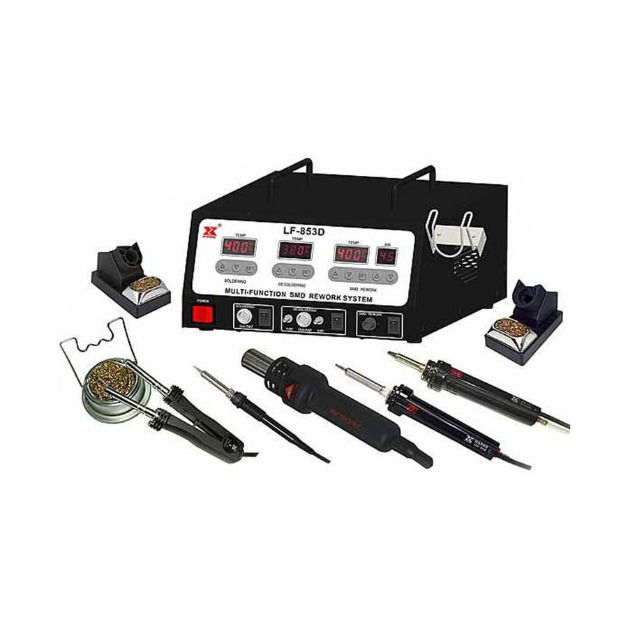  Xytronic Lf853d Vakumlu, Kalem Havyalı, Sıcak Havalı Dijital İstasyonlu Havya 5′li Set 