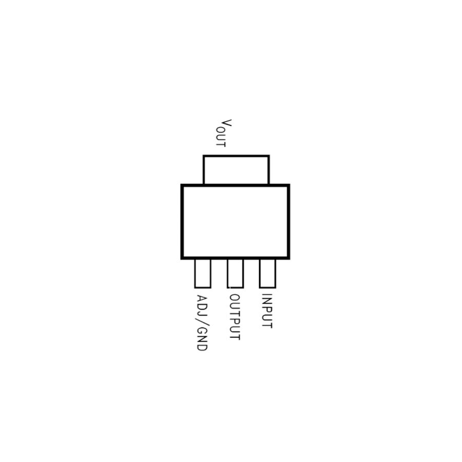 LM1117 1.8V SMD Linear Voltage Regulator SOT223-3