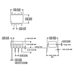 LM1458 OpAmp Integrated DIP-8 - Thumbnail