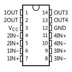 LM239AN Differential Comparator Integration PDIP-14 - Thumbnail