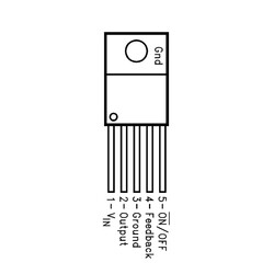 LM2575HVT 12V Voltaj Regülatörü - TO220-5 1A - Thumbnail