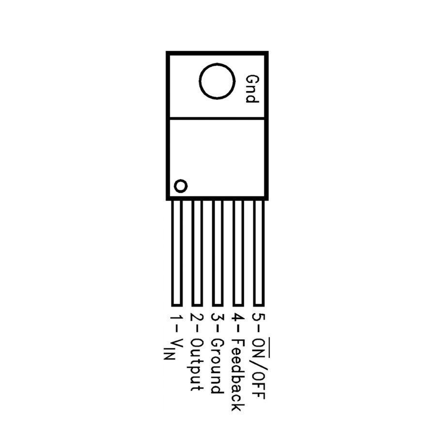 LM2575HVT - 5V Voltaj Regülatörü - TO220-5 1A