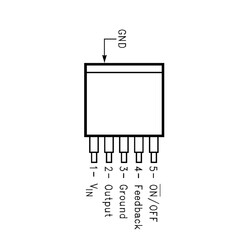 LM2575SX-12/NOPB (SMD) 12V 1A SMD Voltaj Regülatörü TO263-5 - Thumbnail