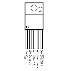 LM2575T - 3.3V Voltage Regulator - TO220-5 1A - Thumbnail