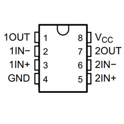 LM258P 3mV 1mA OpAmp Entegresi DIP-8 - Thumbnail