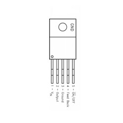 LM2596HVT Adjustable Voltage Regulator - TO220-5 - Thumbnail