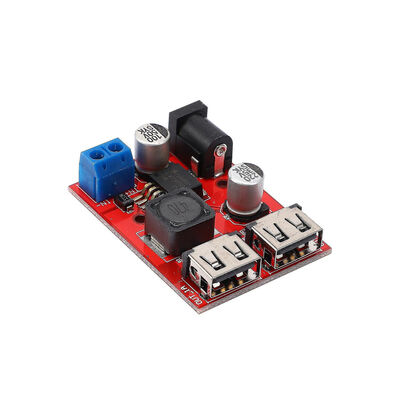 DirencNet - LM2596S Çift Usb Voltaj Düşürücü (6-40 Giriş-5V 3A Çıkış)